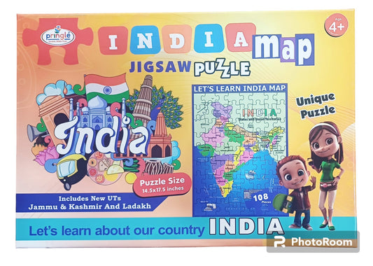 India Map HD Print Jigsaw Puzzle
