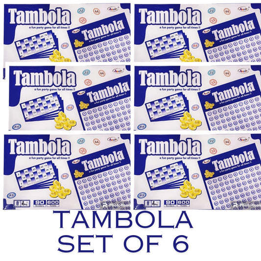 Premium Tambola Game with 600 Tickets Booklet(SET OF 6)
