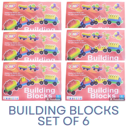Premium Plastic Building Blocks For Kids(SET OF 6)