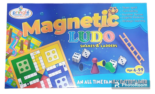 Magnetic Ludo, Snakes and Ladder Game