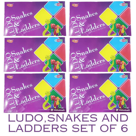 Premium  Ludo, Snakes and Ladder Game(set of 6)